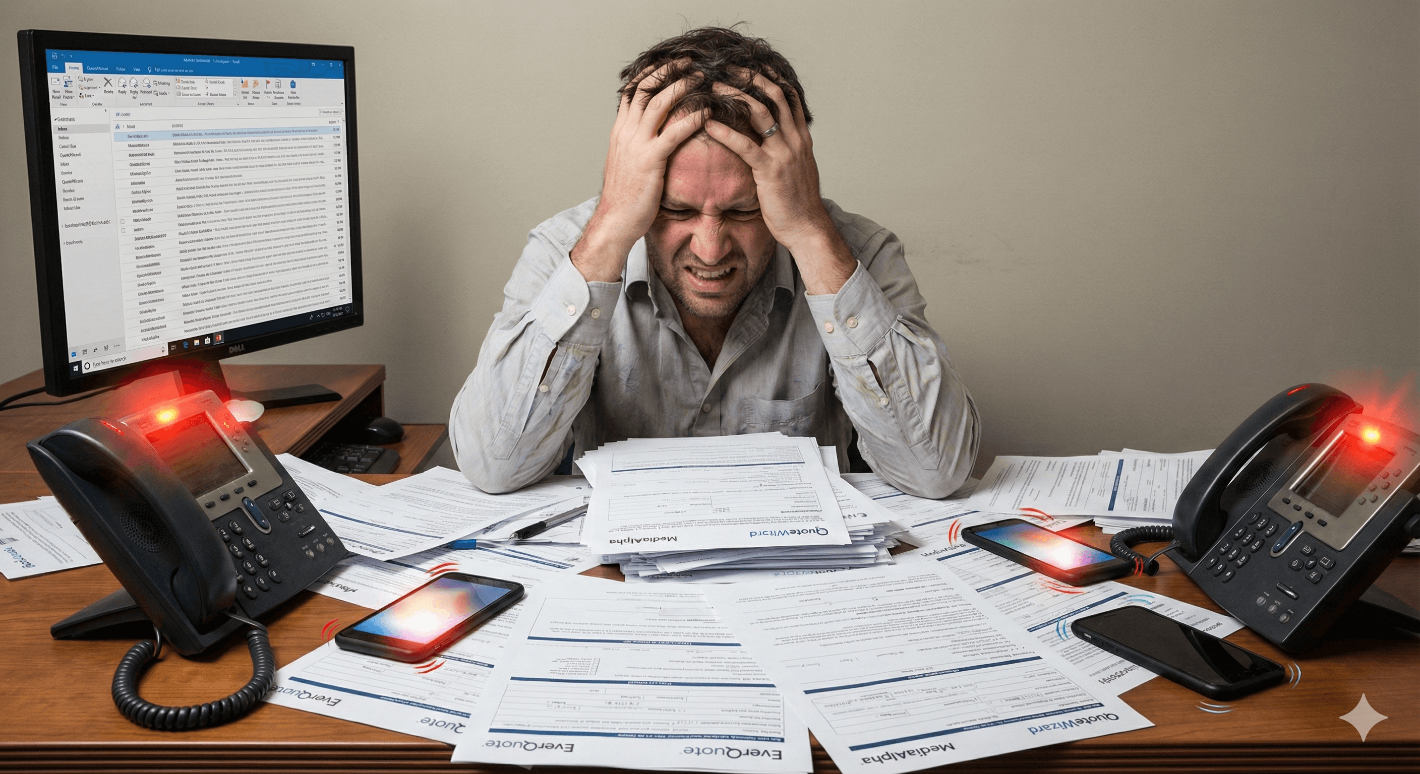 Insurance broker overwhelmed by shared leads from multiple vendors