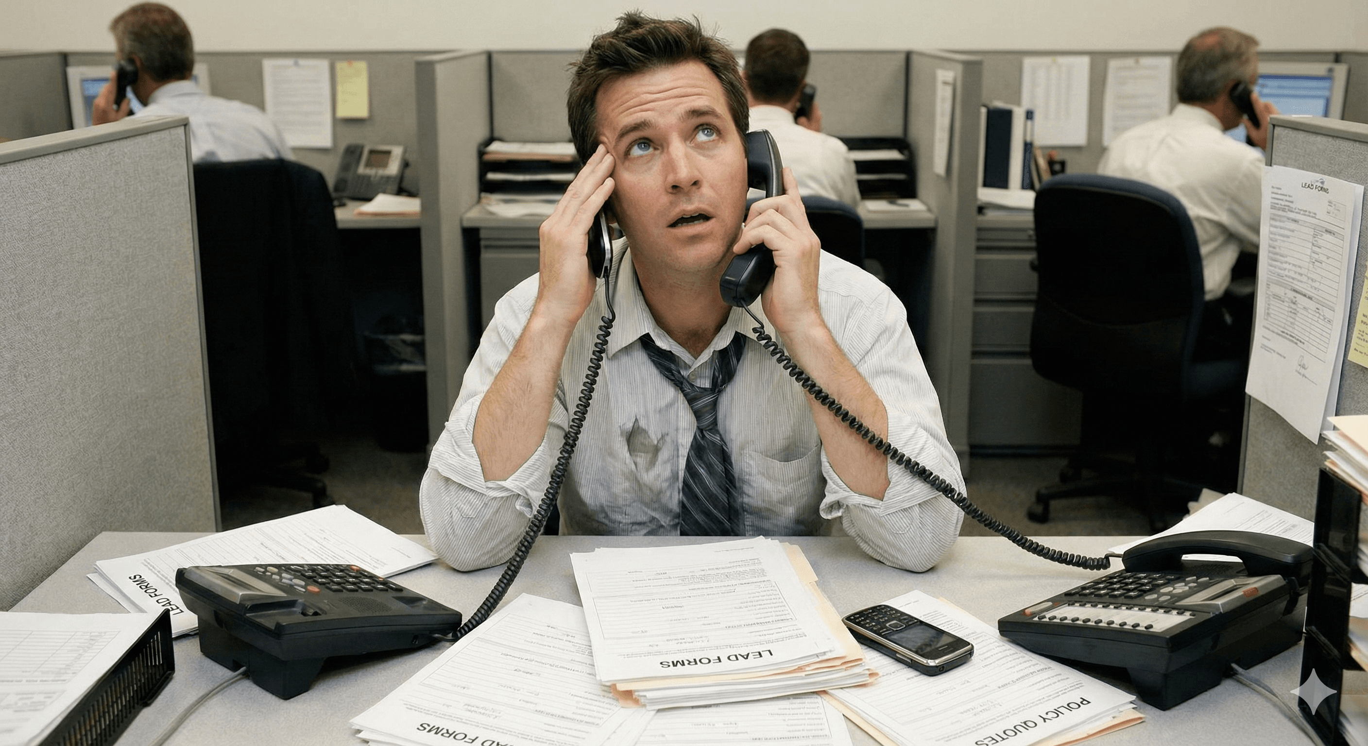 Insurance agent overwhelmed by competing for shared vendor leads